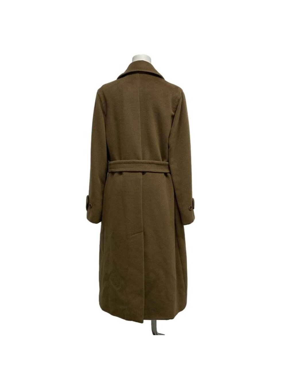 Max Mara Coat Madame Icon Brown Long Sleeve Autumn Winter Wool Cashmere - Picture 2 of 14